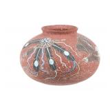Sioux Richard Underbaggage Polychrome Pottery Bowl