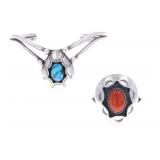 Navajo Tommie Charlie Shadowbox Ring & Bracelet