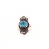 Navajo Ray Begay Jr Sterling Silver Turquoise Ring
