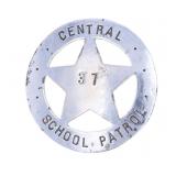 Ca. 1920's Central School Patrol #37 Brass Badge
