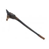 19th-Century Penobscot Burl Bird Effigy War Club