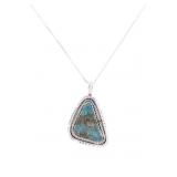 Navajo Yazzie Sterling Mojave Turquoise Necklace