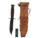Jet Pilot's Survival Knife w/ Norton Stone 1960s
