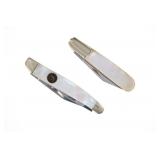 Hen & Rooster Bertram Mother of Pearl Knife Pair