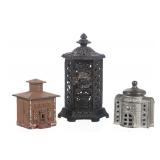 19th C. Variety Cast Iron Still Bank Coin Banks