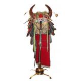 ca.1870 Sioux War Chief's Buffalo Beaded Headdress
