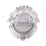 Blackinton, Wm. Burns Int'l Detective Agency Badge