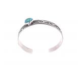 Navajo Randy Begay Jr Sterling Turquoise Bracelet