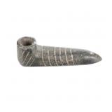 Hopewell Culture Mound Steatite Pipe 4 1/8' RARE