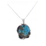 Navajo Herbert Tsosie Sterling Turquoise Necklace
