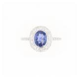 Beautiful Violet-Blue Sapphire 1.72 ct. VS1 Ring