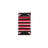 Southwestern Crystal Banded Saddle Blanket c 1960s