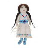 ca. 1940 Blackfeet Beaded Hide Indian Doll