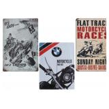 Variety Motorcycle Theme 20th C. Sign Collection