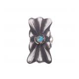Navajo CC Tsosie Sterling Silver Turquoise Ring