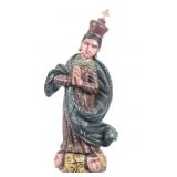 Spanish Handcarved Wood Madonna Santo Folk Art