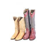 Vintage Full Quill Western Cowboy Boots, ca. 1980s