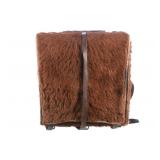 Leather, Canvas & Pony Fur Swiss Rucksack WWII Era
