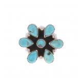 Navajo Sterling Silver Sierra Bella Turquoise Ring