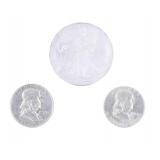 US Dollar & Half Dollar Silver Coins 1959-2005 (3)