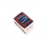 Ca. 1970's Zuni Multi-Stone Inlay Heavy Ring