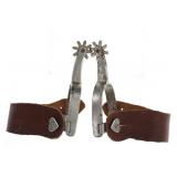 North & Judd Anchor Marked Silver Finish Spurs