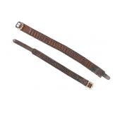 ca. 1800's Montana Cowboy Leather Ammo Belts (2)