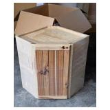 NEW Schuler Tahoe Hickory Corner Cabinet