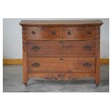 Ca. 1890-1910 Golden Oak Era Tiger Oak Cabinet
