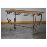 Mediterranean/ Spanish Revival Iron Console Table