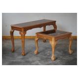 Traditional Oak Ball & Claw Cabriole Table Set