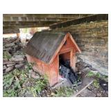 Rustic A-Frame Outdoor Pet Shelter