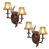 Kalco Ponderosa 2-Light Wall Sconces (2x)