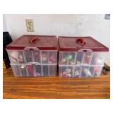 Storage Boxes of Christmas Ornaments
