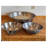 Stainless Steel Mixing Bowls & Storage Lid