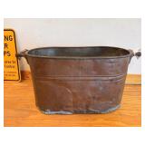 Antique Copper Wash Basin