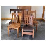 Antique Mission Style (Arts & Crafts) Oak Chairs