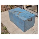 Antique Blue Box Trunk