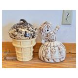 West German Fat Lava & Metlox Pretty Ann Jars