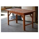 Handmade Rustic Wood Garden Table