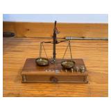 Antique Brass Apothecary Balance Scale