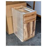 NEW Schuler Hickory 15' Base Kitchen Waste Cabinet