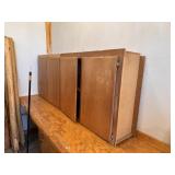 Mid Century Wooden Upper Wall Kitchen Cabinets