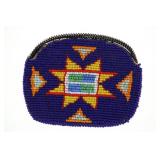 Montana Crow Fully Beaded Purse C. 1950