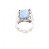 Navajo Sterling Silver Fire Opal Men