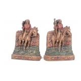 The Raffia Collection "Native Warriors" Bookends