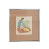 Harrison Begay (1917-2012) "Shield Making"