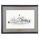 "Scout," by Robert F. Morgan (1929-2015) Pen & Ink