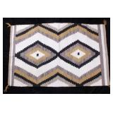 Navajo Crystal Eye Dazzler Wool Trading Post Rug