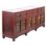Chinese Hardwood Table Top Cabinet Early 1900